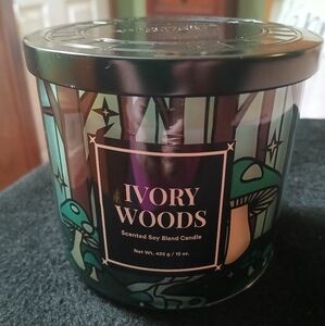 Ulta Beauty 3 Wick Soy Candle Ivory Woods NEW
